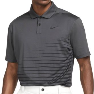 Nike Graphic Golf Polo Shirt CU9794-070 Dark Smoke Grey/Black