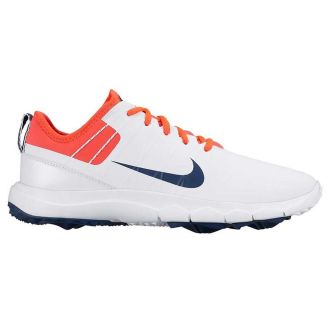 Nike FI Impact 2 Ladies Golf Shoes 776093-102-UK8-R White/Midnight Navy/Crimson