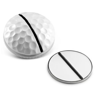 On Point Dimpled Black Golf Ball Marker OPGBM05