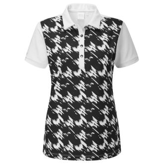 Ping Ladies Etta Golf Polo Shirt P93560-090 Black/White