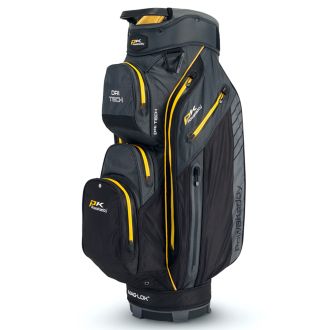 Powakaddy Dri Tech 2024 Waterproof Golf Cart Bag Gun Metal/Black/Yellow 02783-01-01