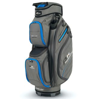 Powakaddy DLX-Lite 2024 Golf Cart Bag Gun Metal/Blue 02781-03-01