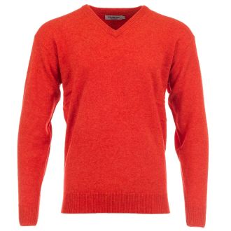 ProQuip Lambswool V-Neck Golf Sweater-PQNTSWTVNP-Inferno Red