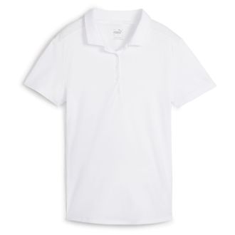 Puma Pure Ladies Golf Polo Shirt 625149-01 White Glow
