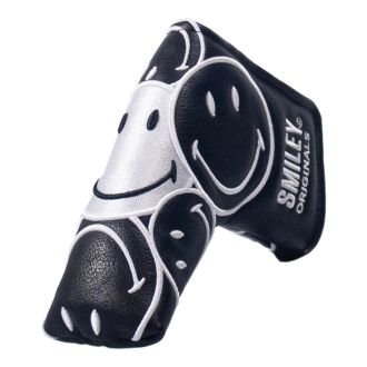 Smiley Original Stacked Golf Blade Putter Headcover SYHCOSB-KW Black/White
