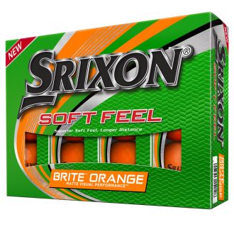 Srixon Soft Feel Brite Orange Golf Balls Dozen 10299497