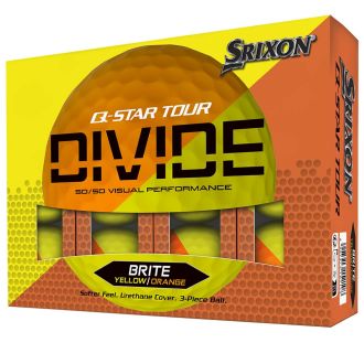 Srixon Q-Star Tour Divide Golf Balls Yellow/Orange
