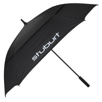 Stuburt 66" Double Canopy Golf Umbrella SBUMB1260 Black