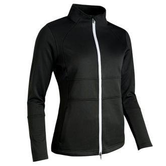 Sunderland Nira Ladies Fleece Golf Jacket SUNLC89-NIR-BKSI Black/Silver