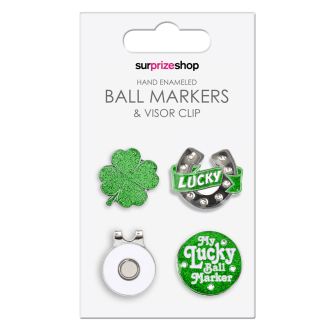 SurprizeShop Good Luck Ball Marker And Visor Clip Set