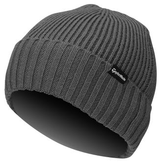 TaylorMade Golf Beanie Hat V9781401 Charcoal Heather