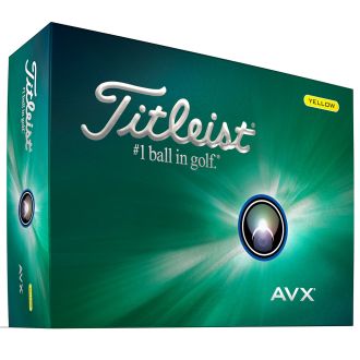 Titleist AVX 2024 Yellow Golf Balls