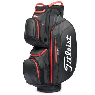 Titleist Cart 15 StaDry 2022 Golf Cart Bag Black-Black-Red