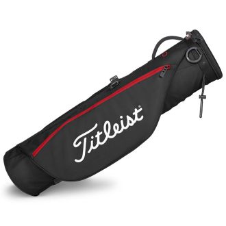 Titleist Sunday Carry Golf Pencil Bag Black/Black/Red