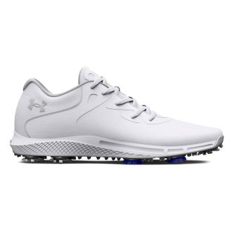 Under Armour Charged Breathe 2 Ladies Golf Shoes 3026406-100 White/Metallic Silver