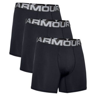 Under Armour Charged Cotton 6" Boxerjock (3-Pack) 1363617-001 Black