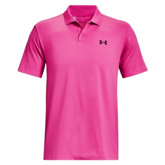Under Armour Performance 3.0 Golf Polo Shirt 1377374-652 Rebel Pink/Black