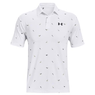 Under Armour Playoff Polo 2.0 Finches Golf Polo Shirt 1327037-139 White/Pitch Grey