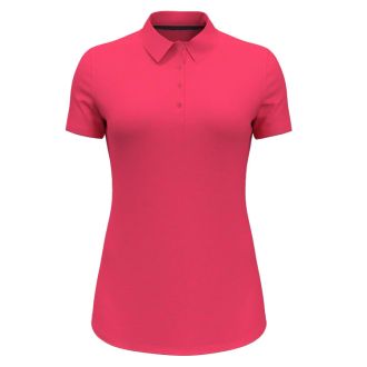 Under Armour Zinger Ladies Golf Polo Shirt 1377335-853 Perfection/Pink Shock/Metallic Silver