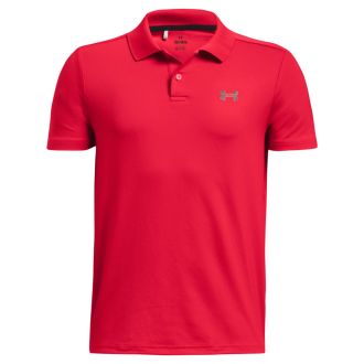 Under Armour Junior Performance Golf Polo Shirt 1377346-600 Red