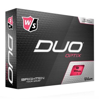 Wilson Staff Duo Optix Pink Golf Balls WGWP50900 Dozen