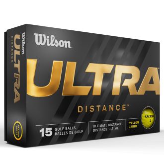 Wilson Ultra Distance Yellow Golf Balls (15 Ball Pack) WG2006701