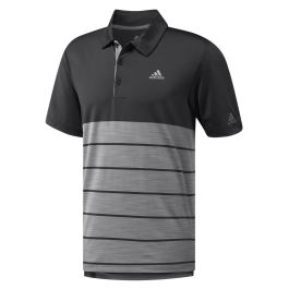 adidas 3 stripe heather block golf polo shirt