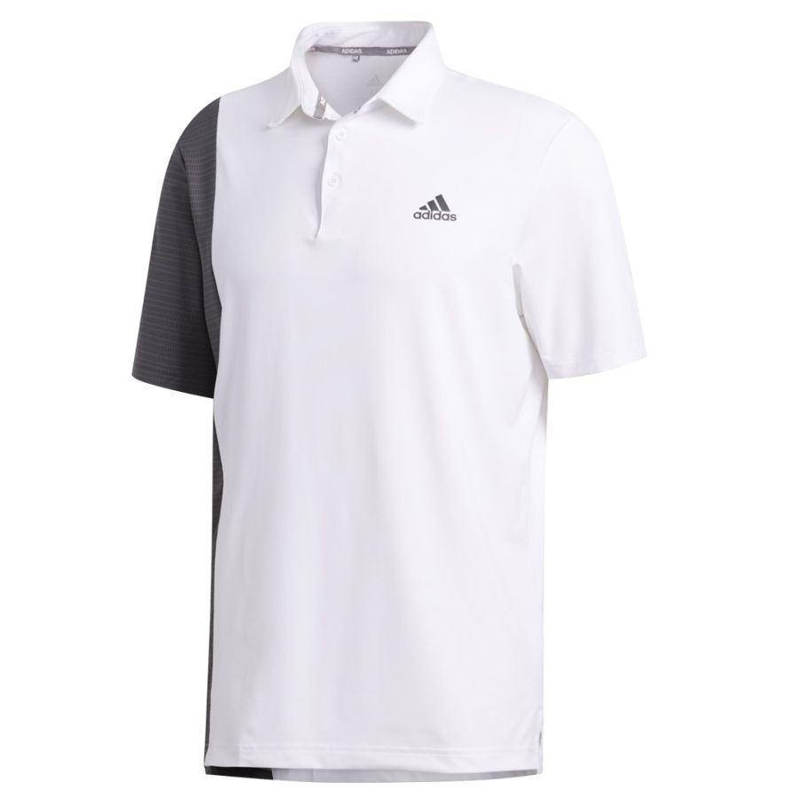 adidas white golf shirt