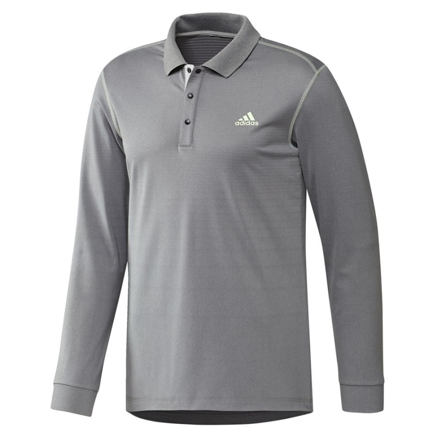 adidas Long Sleeve Thermal Golf Polo Shirt | Snainton Golf