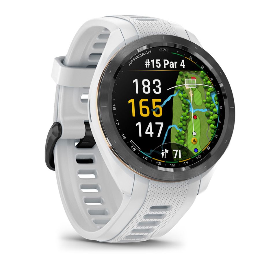 Garmin Approach S40 Bundle, Stylish GPS Golf Smartwatch, Includes Three  CT10 Club Trackers, Black
