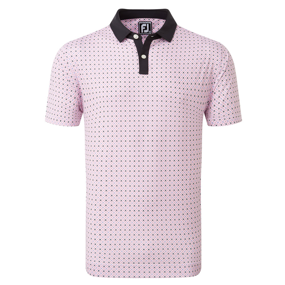 FootJoy Circle Print Lisle Golf Polo Shirt | Snainton Golf