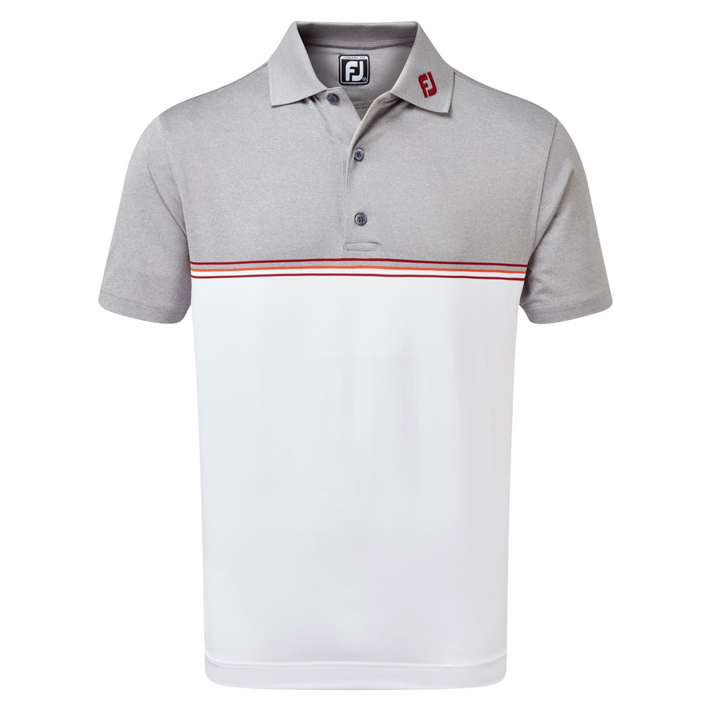 FootJoy Colourblock Lisle Golf Polo Shirt