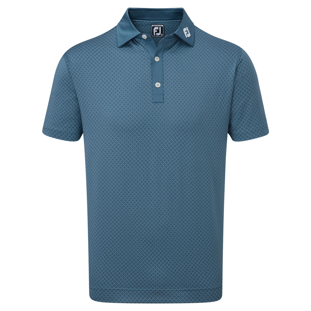 FootJoy Diamond Dot Print Lisle Golf Polo Shirt
