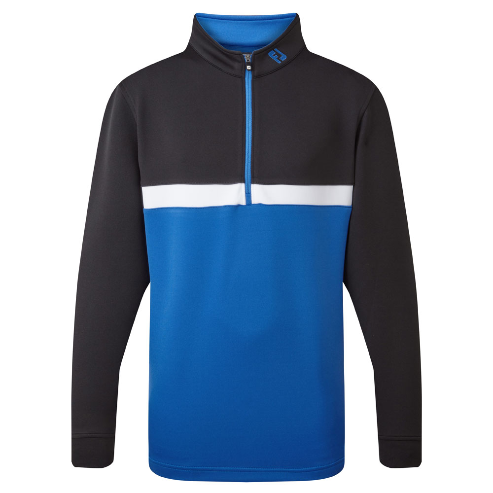 FootJoy Junior 1/4 Zip Colour Block Chill-out Golf Pullover