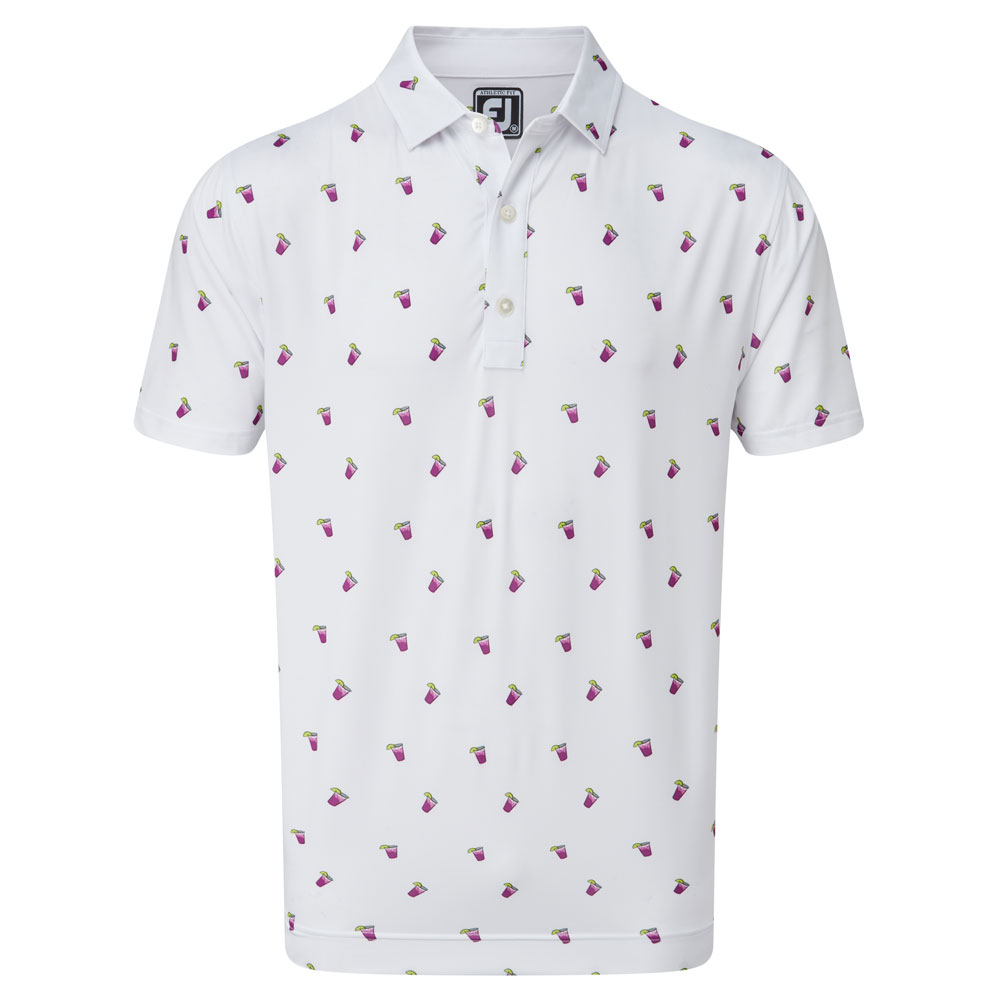 FootJoy Lisle Cocktail Print Golf Polo Shirt