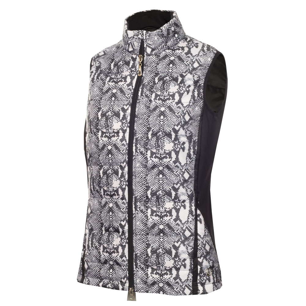 Green Lamb Ladies Printed Quilted Golf Gilet