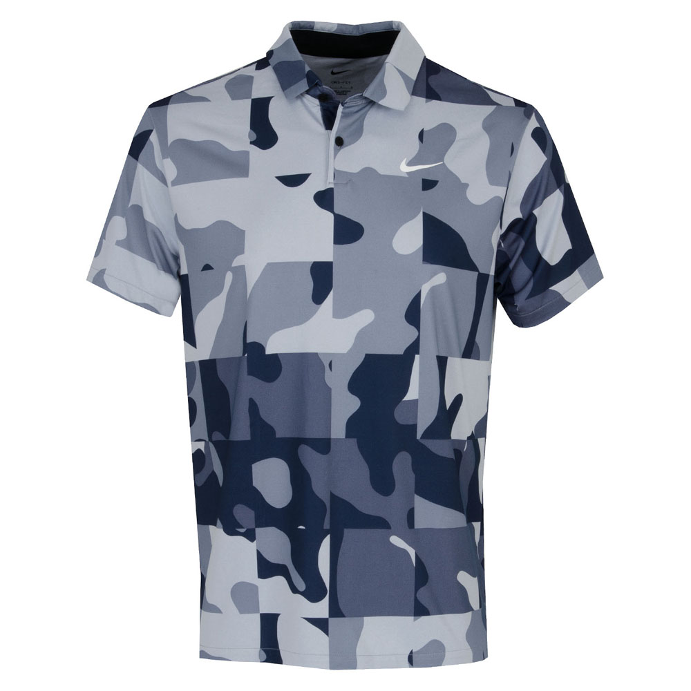 Nike Dri-FIT Tour Camo Grid Golf Polo Shirt