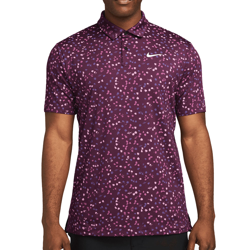 Nike Dri-FIT Tour Micro Floral Golf Polo Shirt