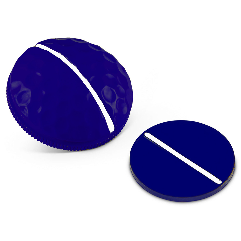 On Point Dimpled Navy Golf Ball Marker