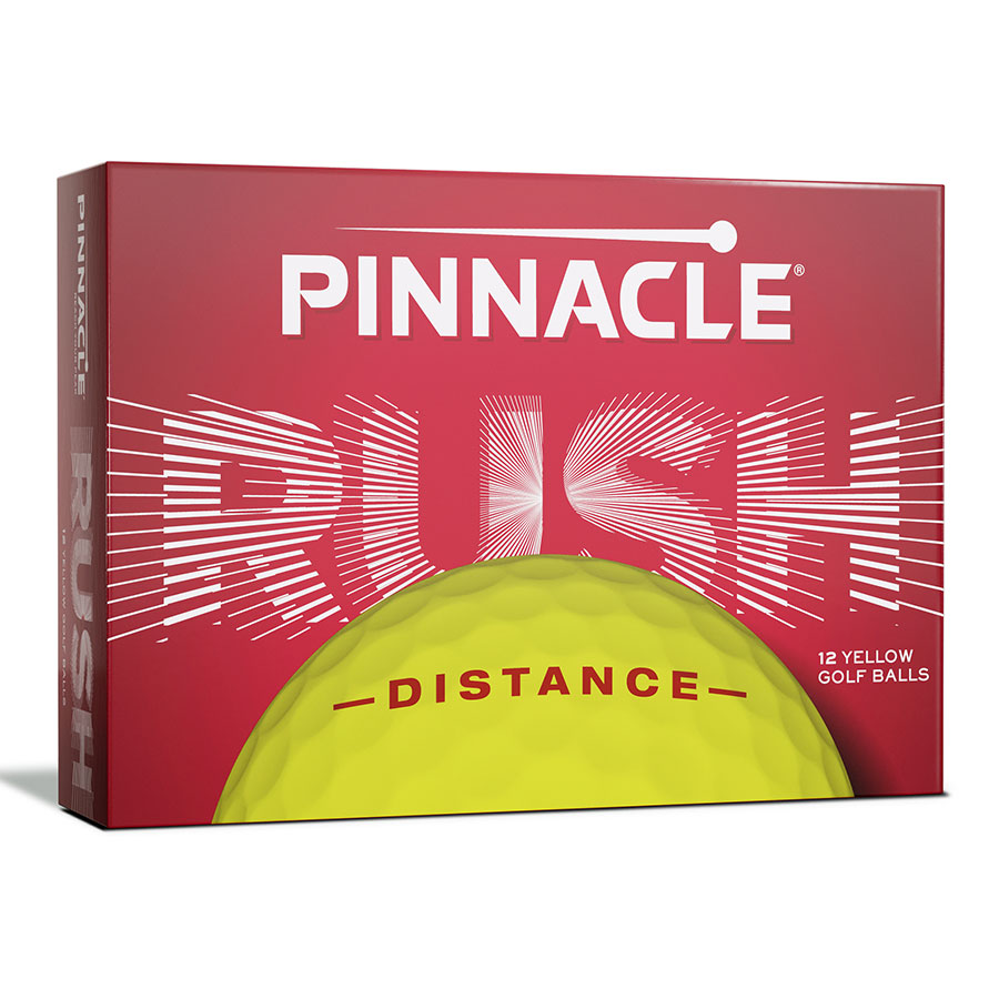 Pinnacle Rush Yellow Golf Balls - 15 Ball Pack