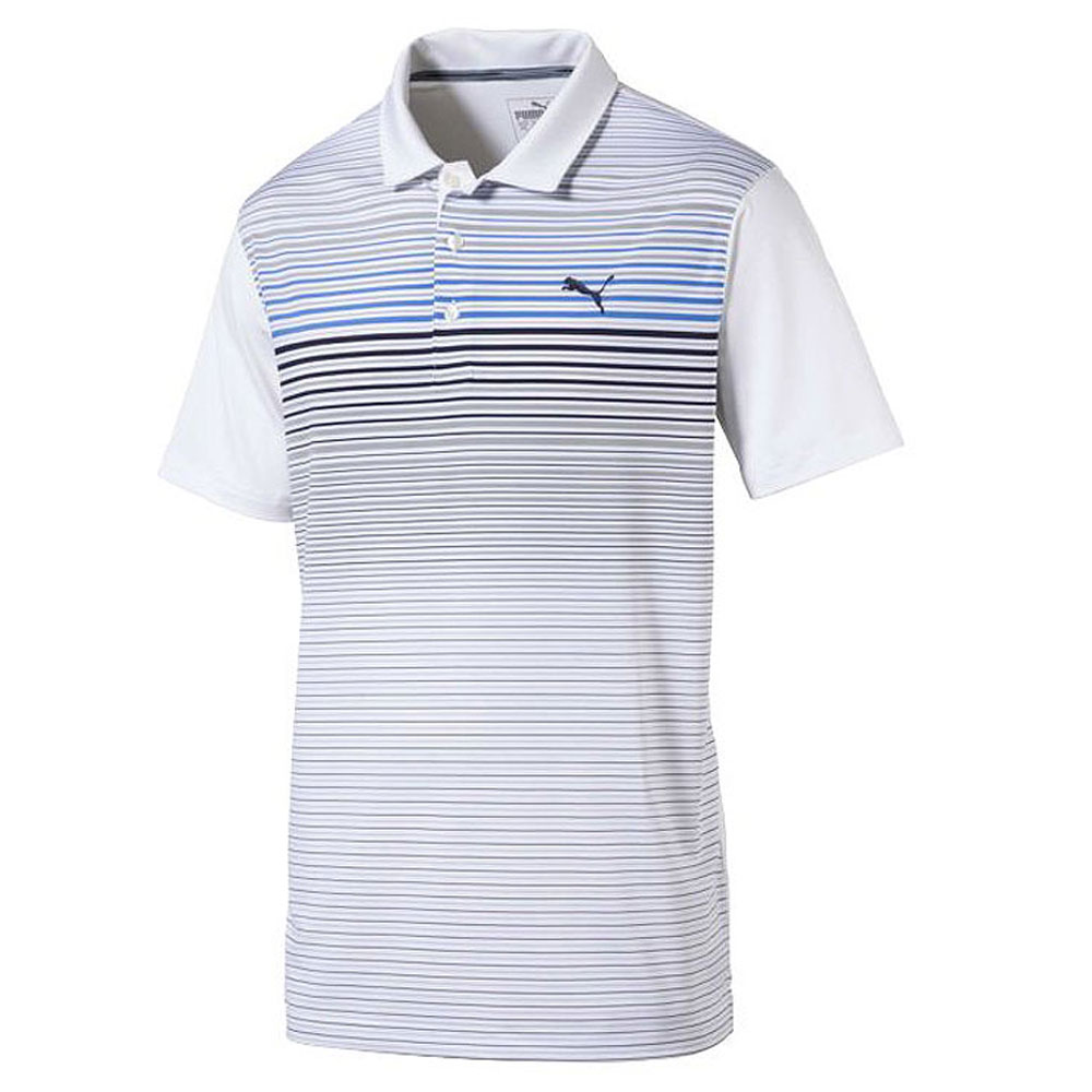 Puma Highlight Stripe Golf Polo Shirt | Snainton Golf