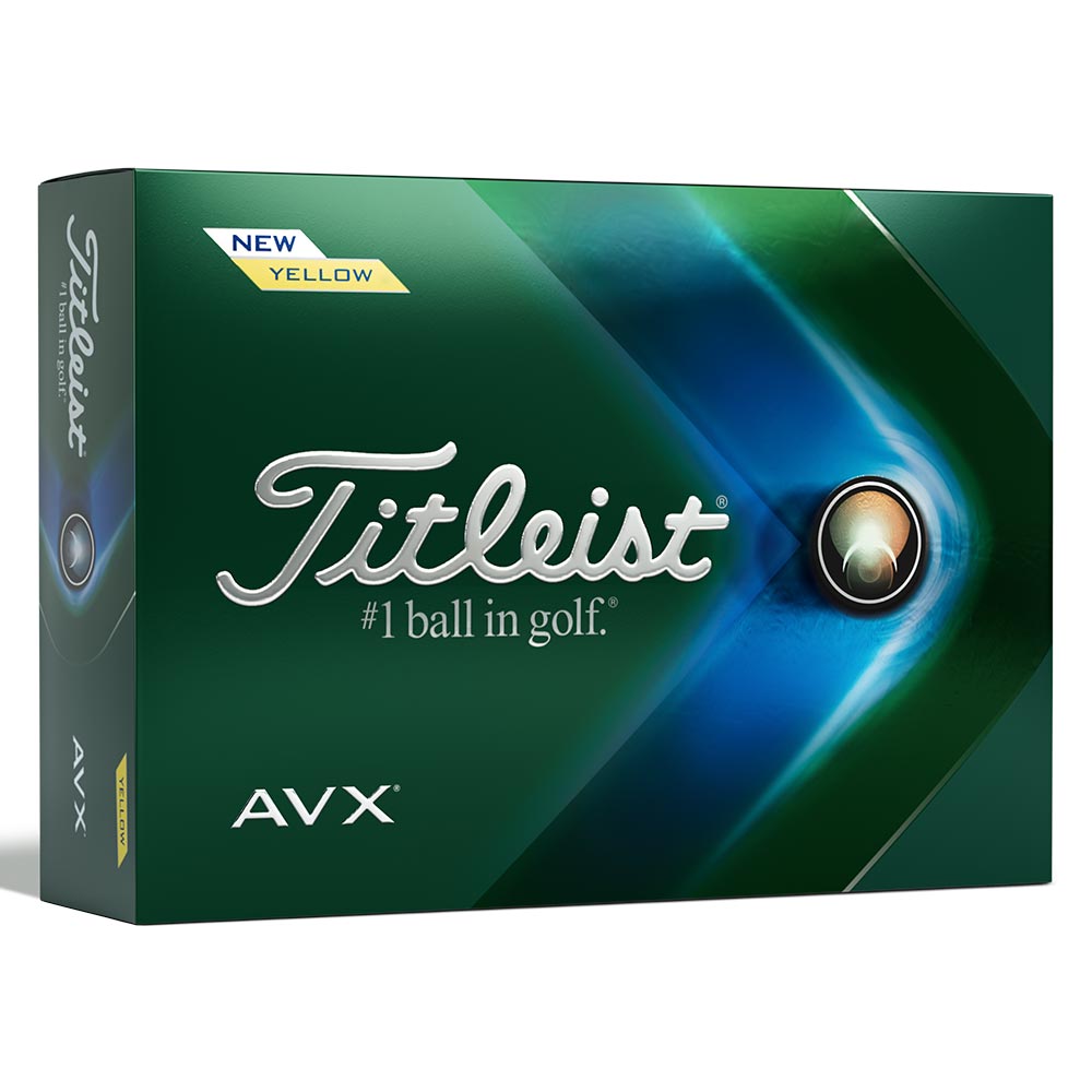 Titleist AVX 2022 Yellow Golf Balls