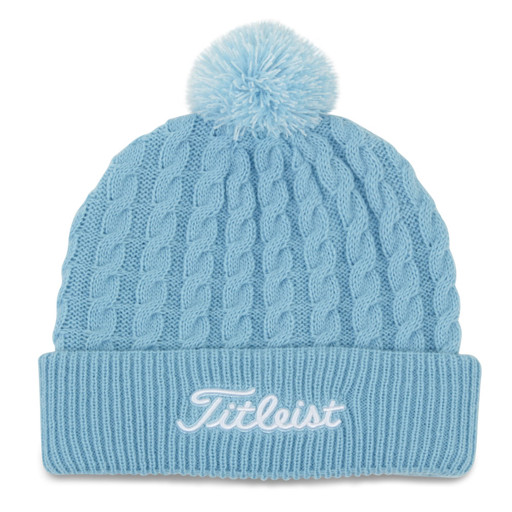 Titleist Cable Knit Pom Golf Beanie Hat
