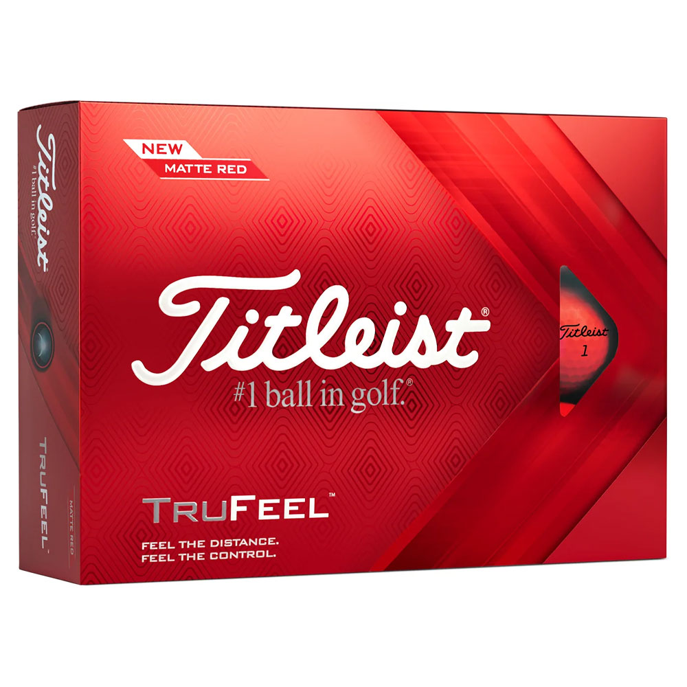Titleist TruFeel 2022 Matte Red Golf Balls