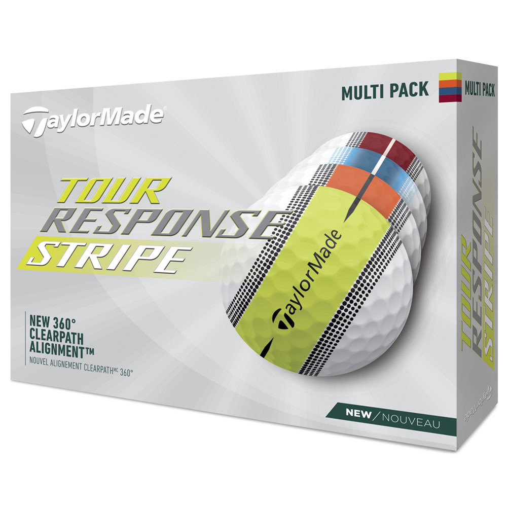 TaylorMade Tour Response Stripe Golf Balls - Multi Pack
