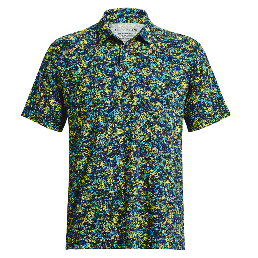 Under Armour Playoff 3.0 Floral Speckle Golf Polo Shirt