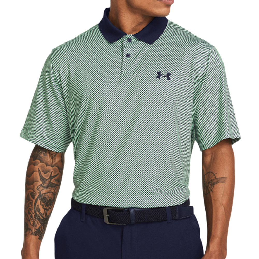 Under Armour Performance 3.0 Clubhouse Checker Golf Polo Shirt