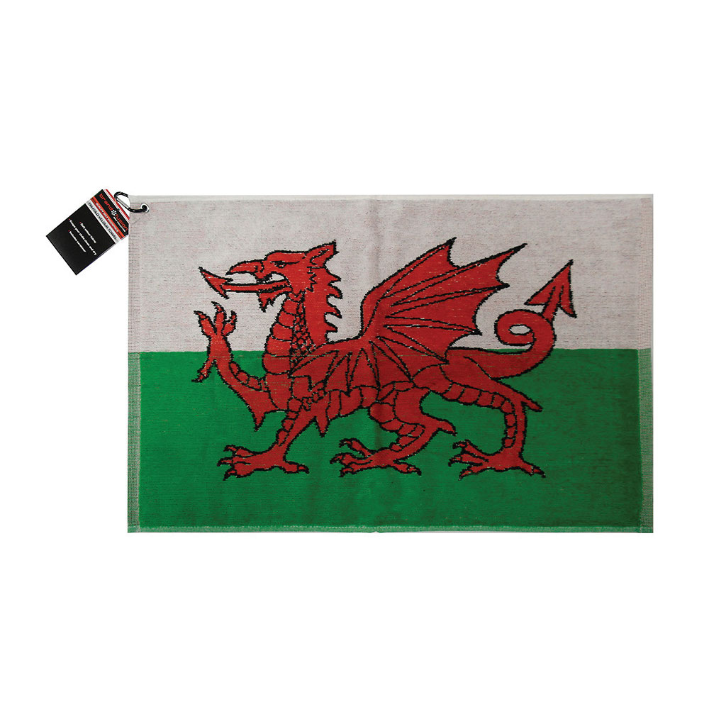 Wales Flag Tri-Fold Golf Towel