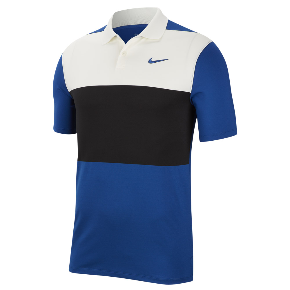 nike dry victory colourblock golf polo shirt