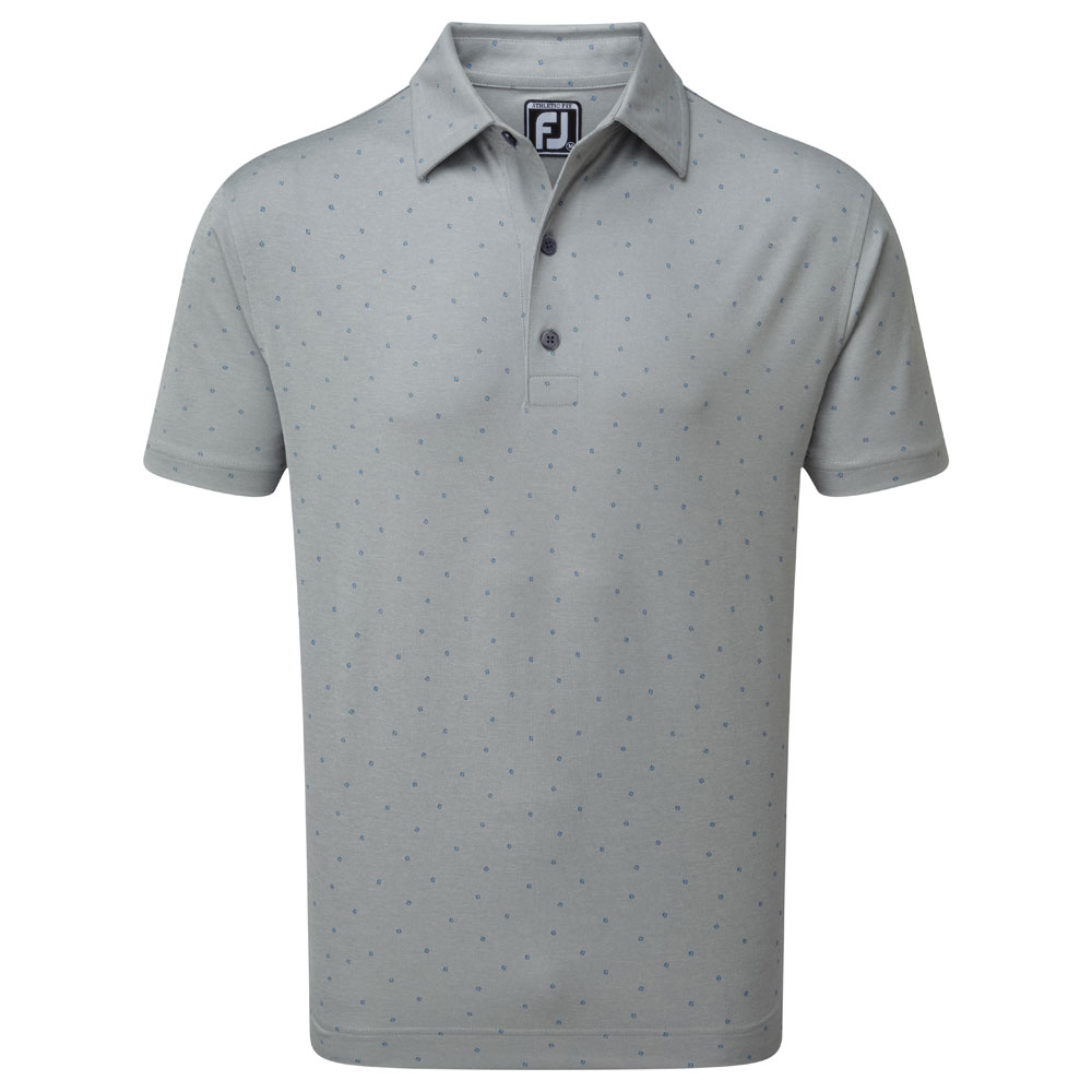 FootJoy Smooth Pique FJ Print Golf Polo Shirt